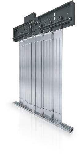 Güçlendirilmiș 6 panel otomatik kapı